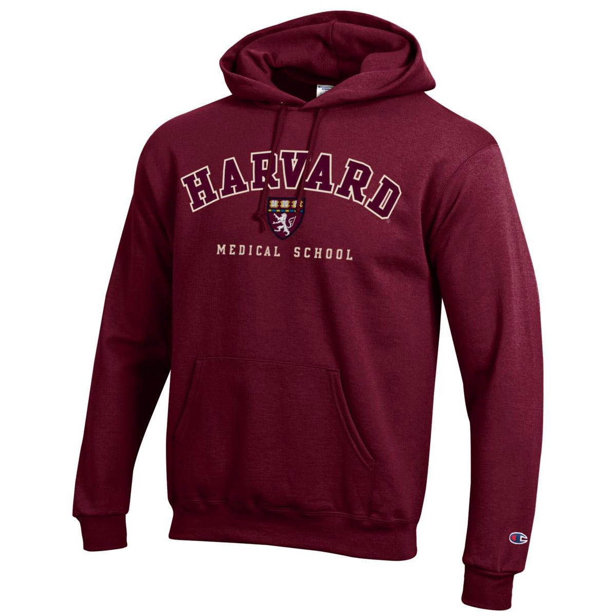 Harvard Medical School Applique Seal Hooded Sweatshirt | Harvard - The Coop